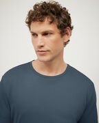 Slim Travel Tee, Steel Blue, hi-res
